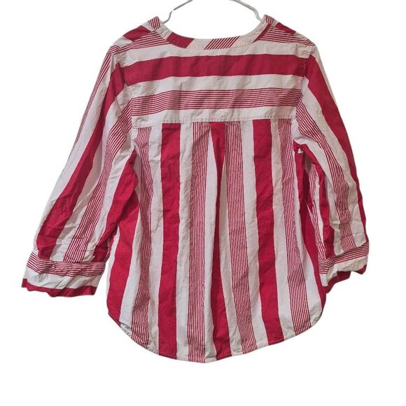 J. Crew Women's Red & White Cotton Striped Skirt & Top EUC - Picture 3 of 11